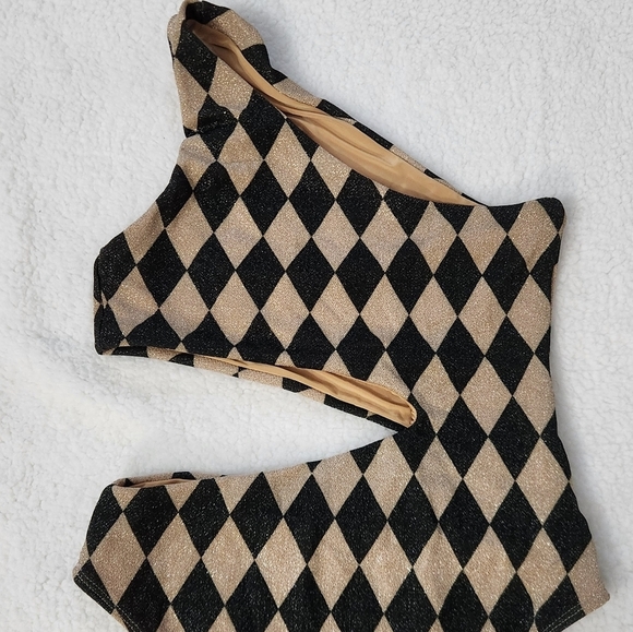 New!Beach Riot Celine One Piece Harlequin Diamond Pattern - Picture 10 of 13